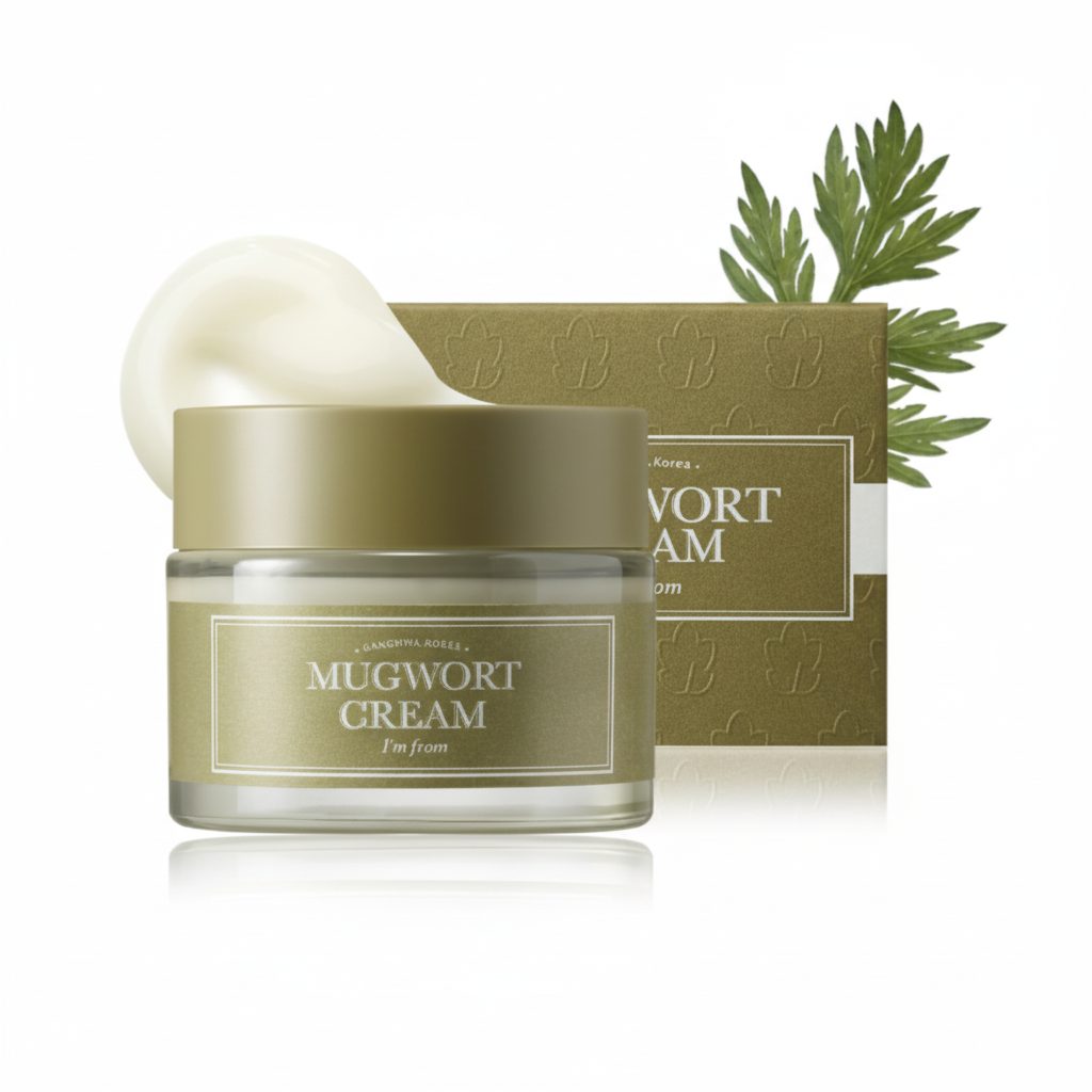 I'm From Mugwort Cream jar and box